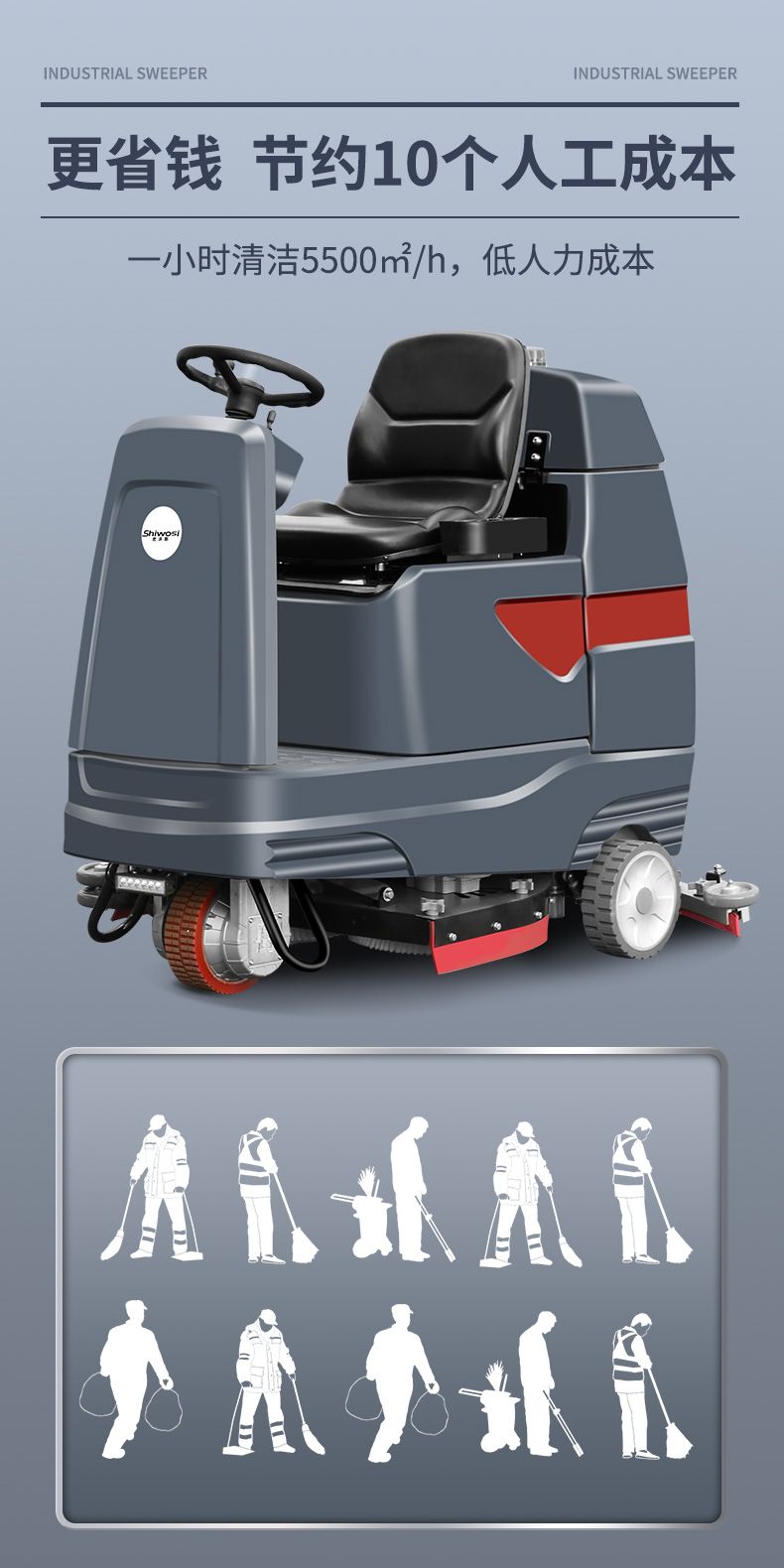 史沃斯V12驾驶式洗地机(图5)