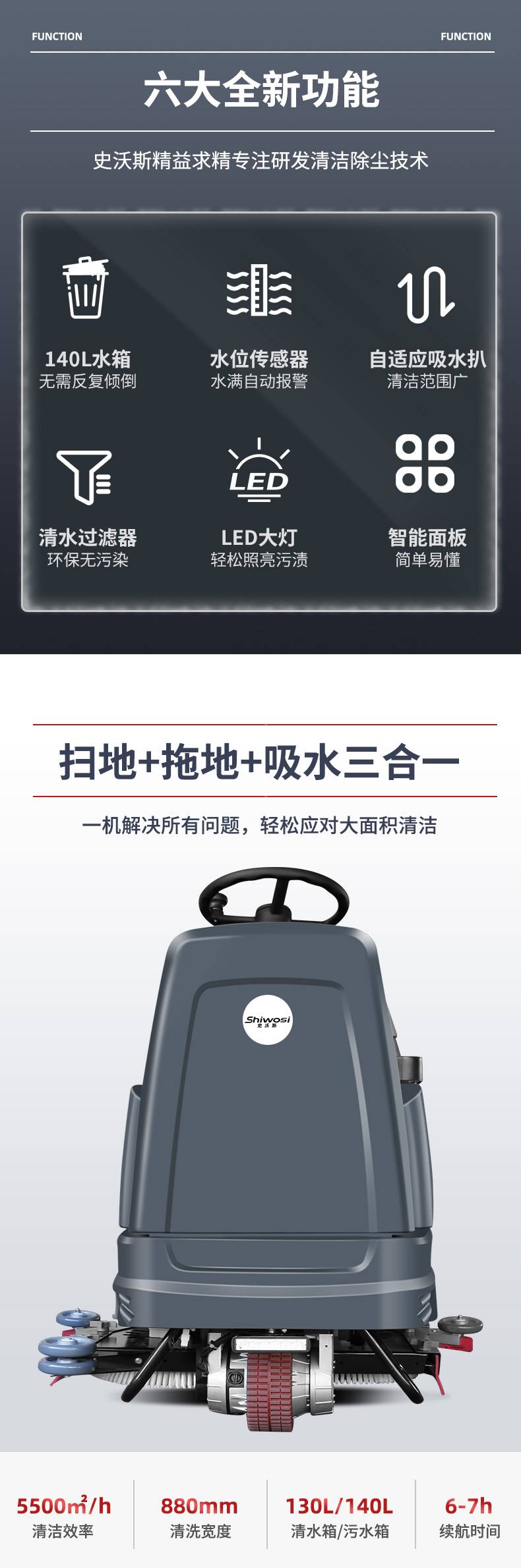 史沃斯V12驾驶式洗地机(图3)