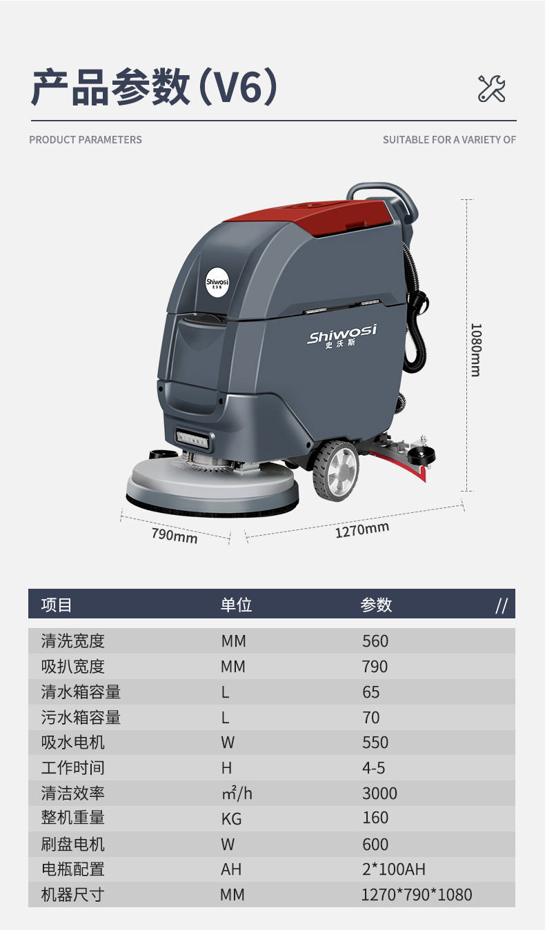 史沃斯V6手推式洗地吸干机(图17)