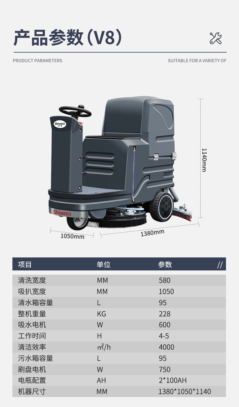 史沃斯V8驾驶式洗地机(图17)